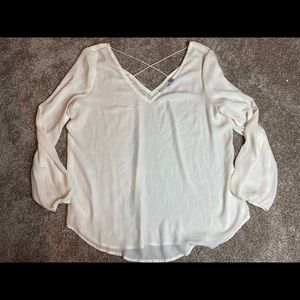 14th &‎ union ivory blouse large